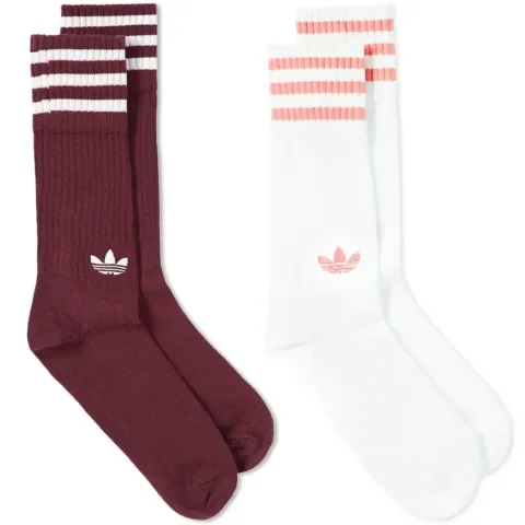 Solid Crew Sock - 2 Pack