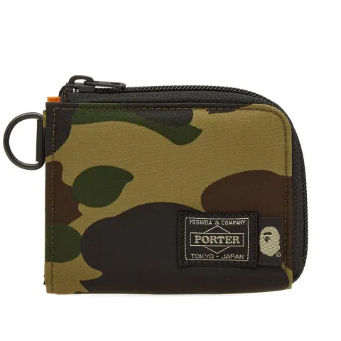 A Bathing Ape x Porter 1st Camo Mini Wallet