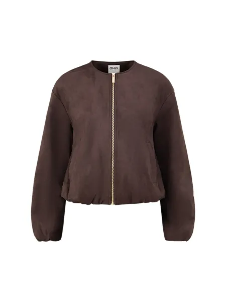 Only Faux Suede Bomber Jacket