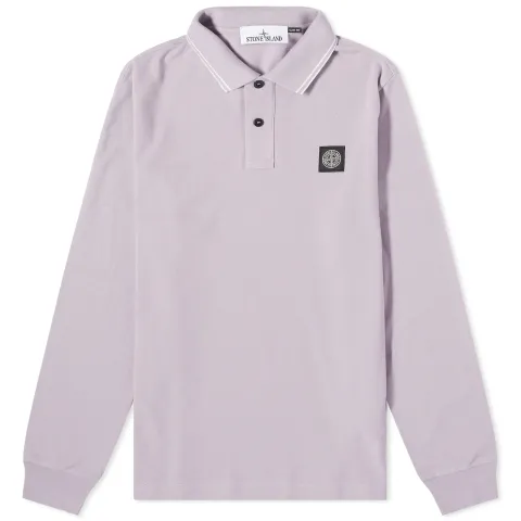 Long Sleeve Patch Polo