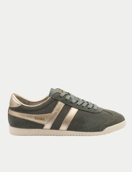 Gola Suede Bullet Pearl Trainers Grey Mix