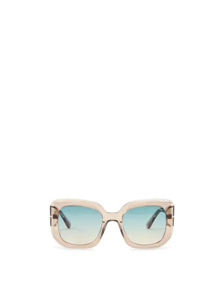 Tom Ford CARLA 02 Shiny Brown Sunglasses