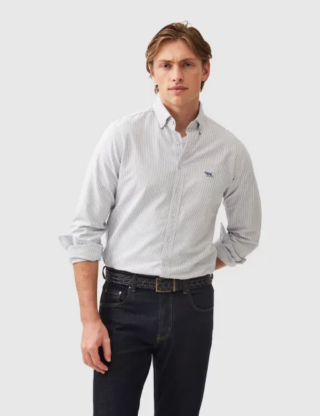 Rodd & Gunn Slim Fit Pure Cotton Striped Shirt
