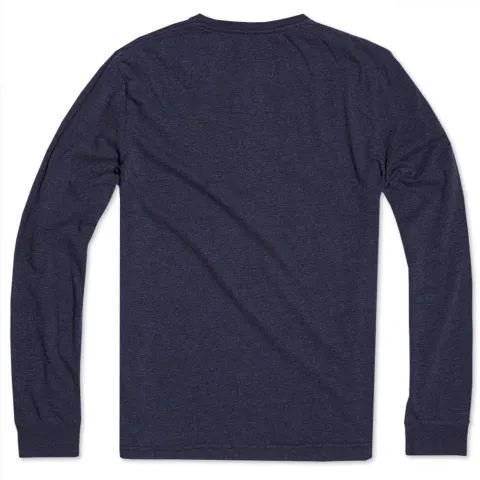 Solid Long Sleeve Henley Tee