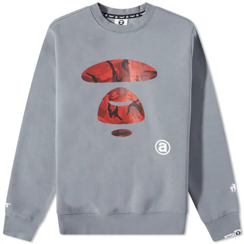 AAPE Camo Big Face Crew Sweat
