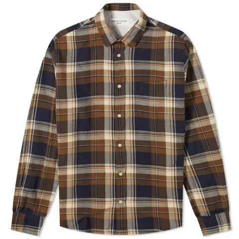 Lipp Brushed Cotton Check Shirt