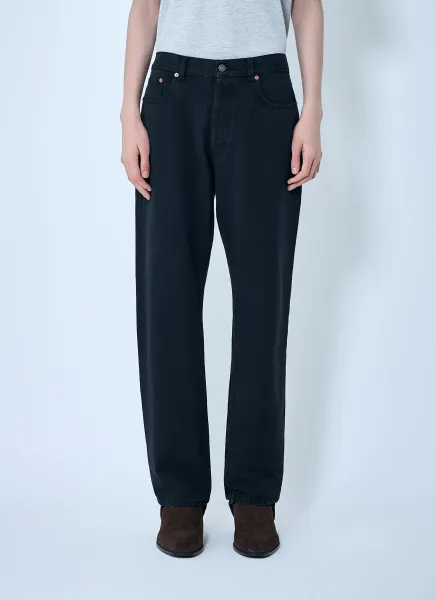 Loose Straight Denim Pants