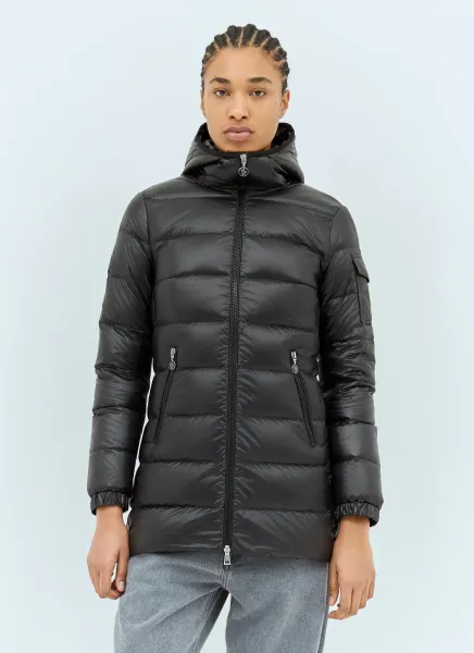 Glements Hooded Mid-Length Down Jacket