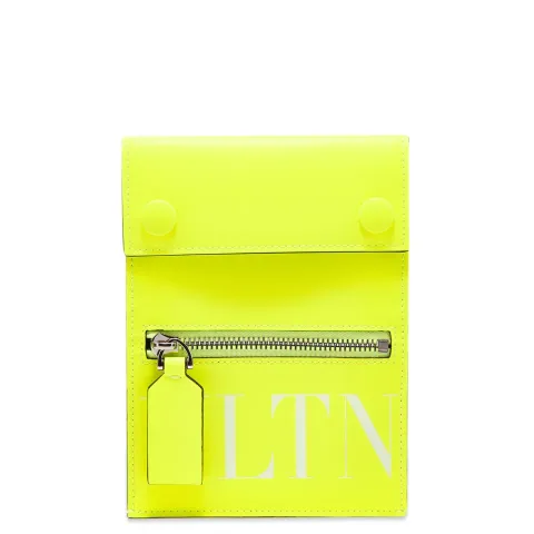 Fluo VLTN Leather Neck Pouch