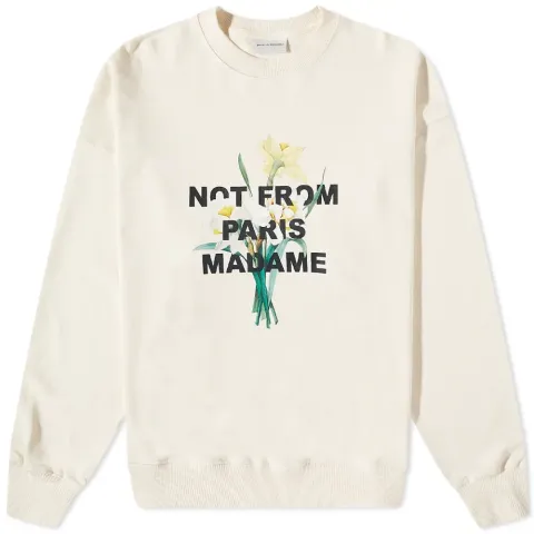 Drôle de Monsieur Not From Paris Floral Crew Sweat