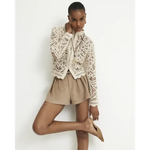 River Island Faux Suede Flippy Shorts