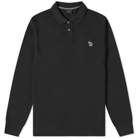 Long Sleeve Zebra Polo