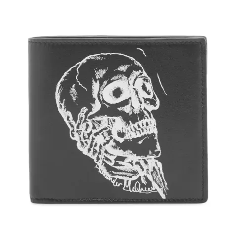 Skull in Hand Billfold Wallet