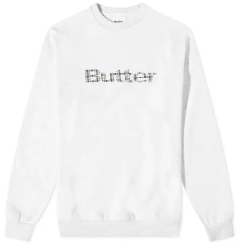 Plaid Logo Crew Sweat