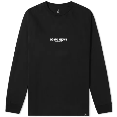 Jordan Long Sleeve AJ 3 Do You Know Tee