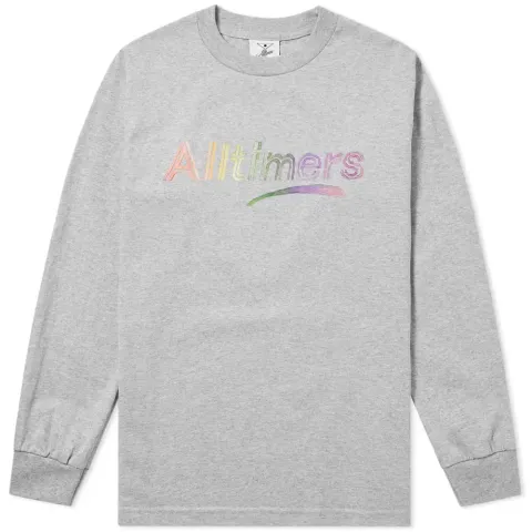 Long Sleeve Rainbow Watercolour Tee