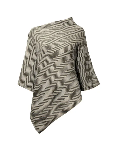 James Lakeland Chevron Button Poncho