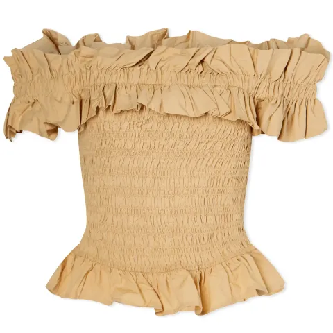 Off-Shoulder Smock Top