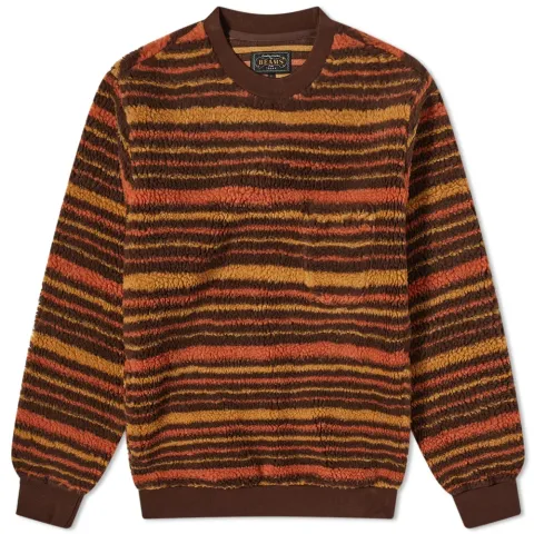Stripe Fleece Crew Sweat