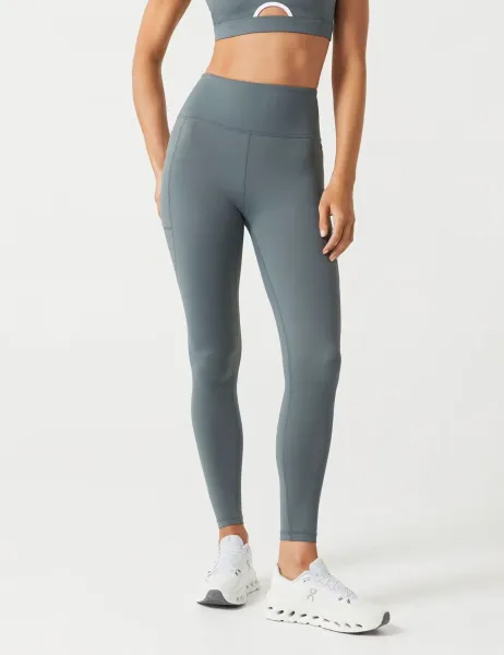 Zoe Full Length Fitted Leggings Medium Green