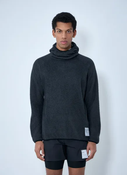 Textured High-Neck Sweater
