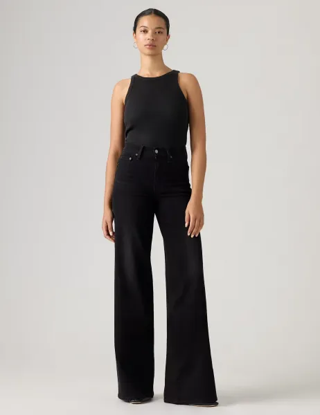 Levi's 728 High Rise Wide Leg Lyocell Blend Jeans