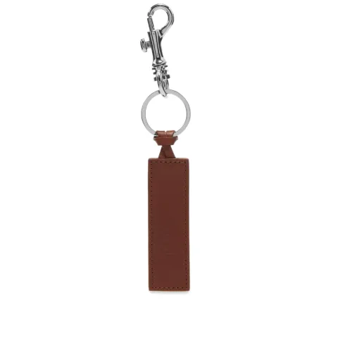 A.P.C. Leather Logo Keyring