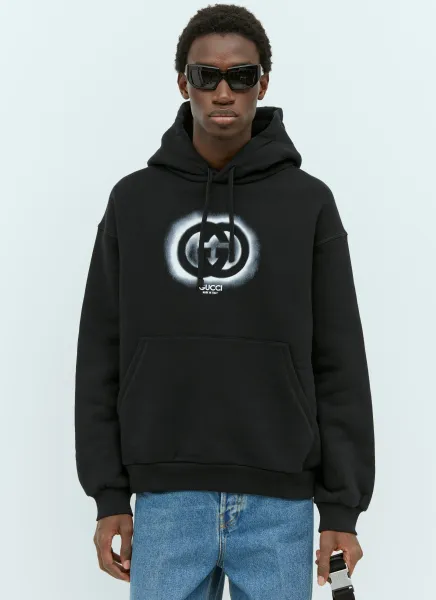 Interlocking G Graffiti Hooded Sweatshirt