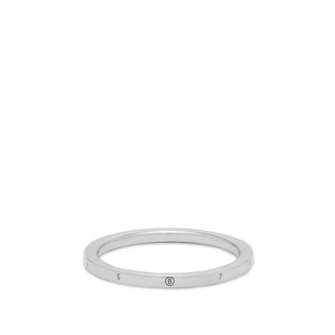 Number Logo Slim Band Ring