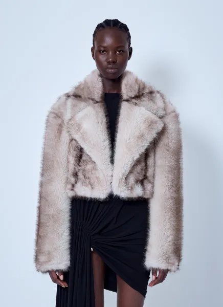 Sportmax Short Faux Fur Jacket