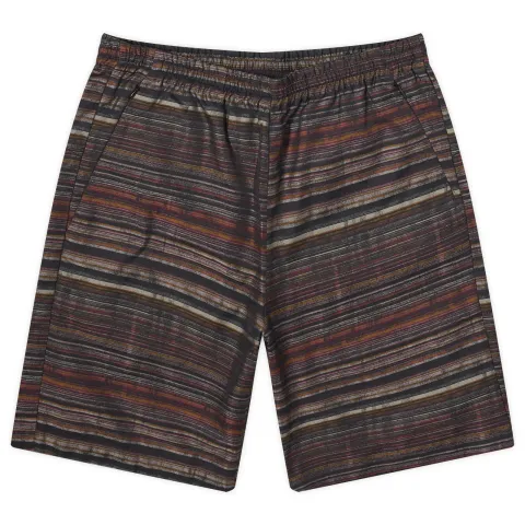 Multi Stripe Basketball Short