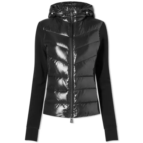 Padded Zip Up Cardigan