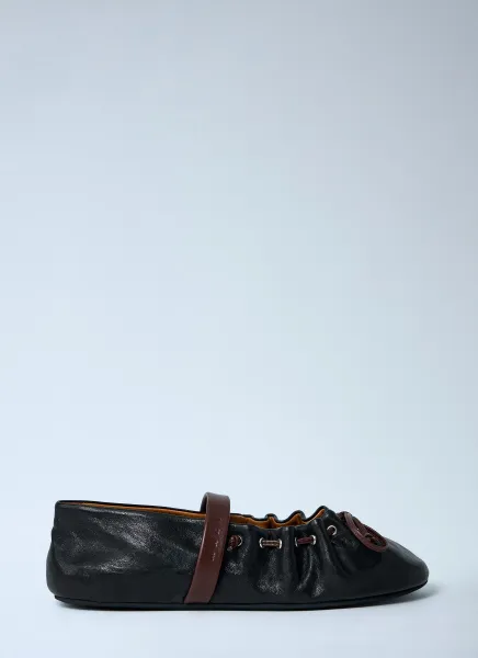 Leather Flat Shoes