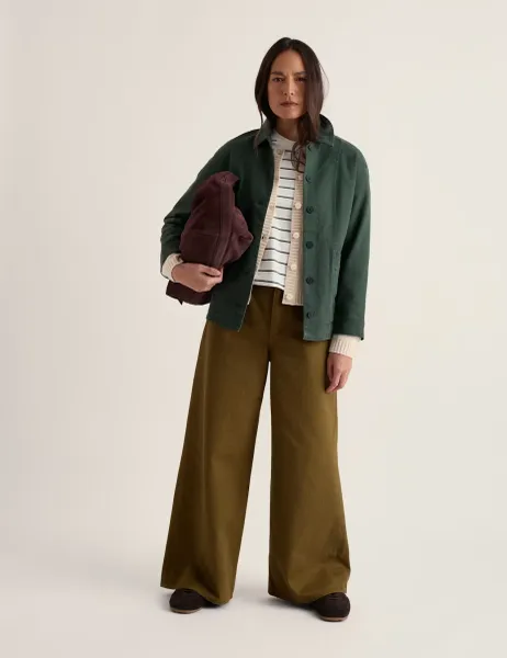 Seasalt Cornwall Pure Cotton Utility Jacket Green