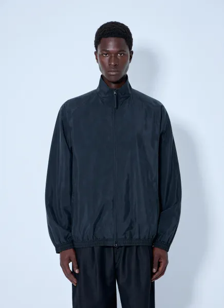 Silk Nylon Track Jacket