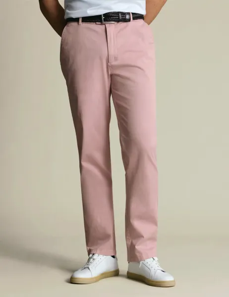 Charles Tyrwhitt Regular Fit Stretch Chinos Pink