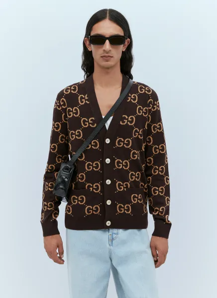 GG Wool Jacquard Cardigan