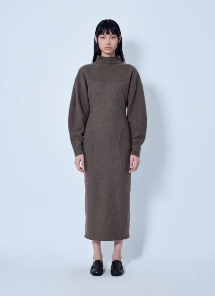 Max Mara High-Neck Wool and Cashmere Jersey Dress