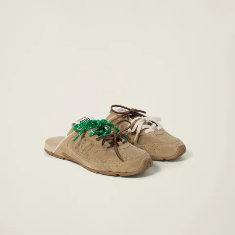 New Balance X Miu Miu 530 SL faded suede mules