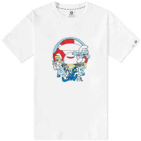 AAPE x Smurfs Moonface Smurf T-Shirt