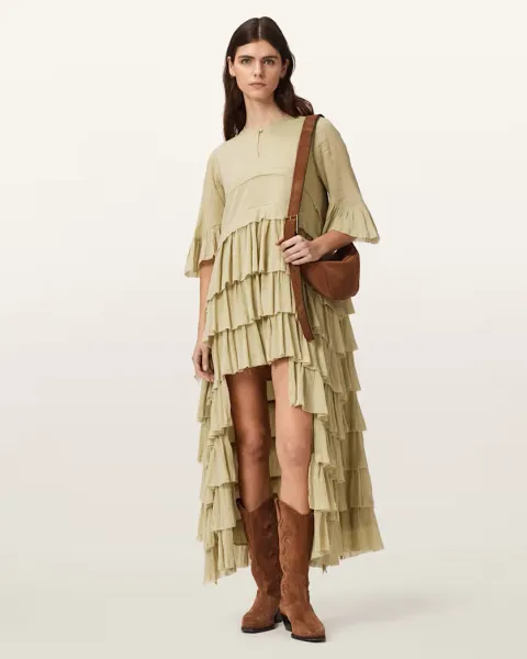 Cavarly Short Sleeve Maxi Dress