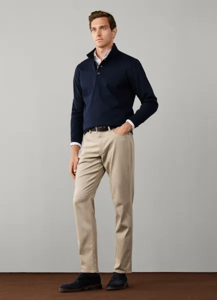 Travel Regular Fit Trinity Sateen Trousers