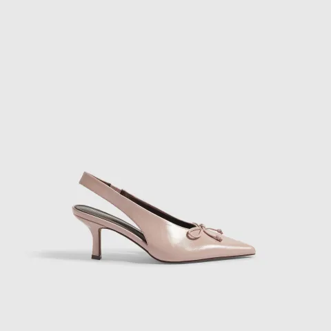 River Island Bow Slingback Court Heels