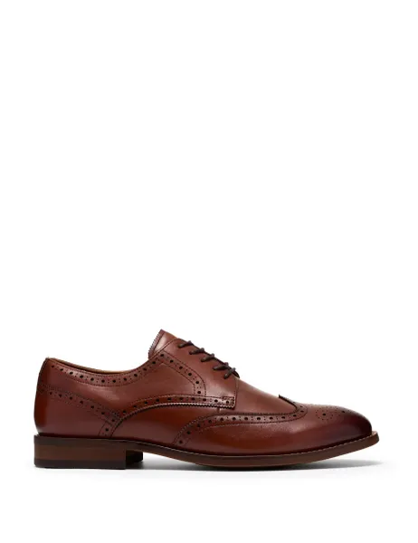 Clarks Leather Brogues Tan