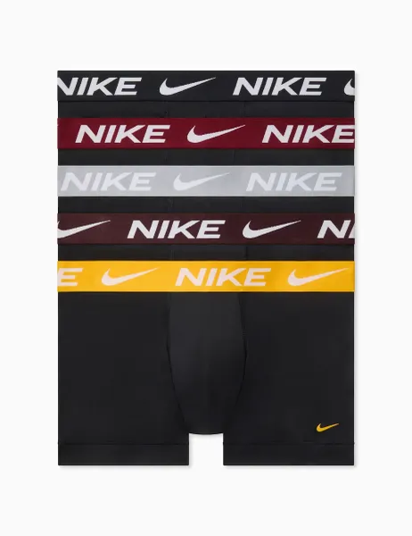Nike 5 Pack Essential Micro Stretch Trunks Black Mix