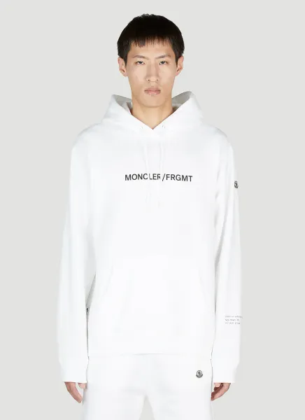 Floral Motif Hooded Sweatshirt