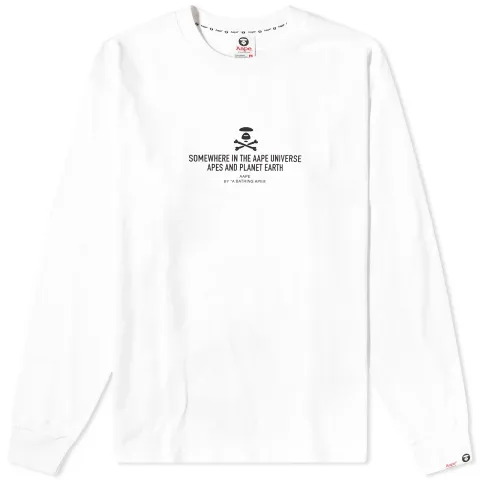 AAPE Big X-Bone Long Sleeve T-Shirt