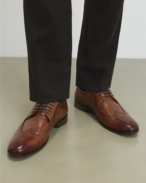 River Island Leather Brogue Shoes