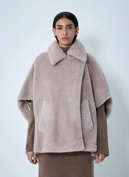 Burshed Wool Poncho