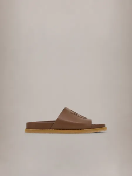 MA LEATHER SANDAL - Tan